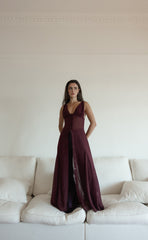 Two Step Maxi Dress (Plum)