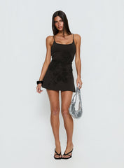 Zalira Floral Detail Romper Dark Grey