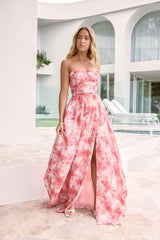 Dainty Events Strapless Maxi Dress Pink
