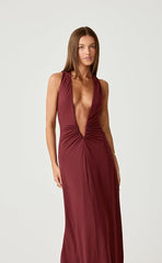 Avril Maxi Dress (Wine)