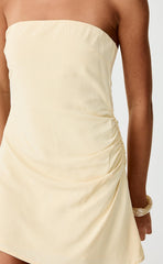Coastal Mini Dress (Lemon)