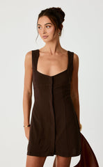 Conway Mini Dress (Chocolate)