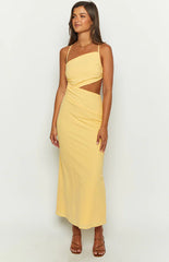Cindy Yellow Maxi Dress