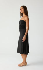 Darya Midi Dress (Black)