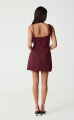 Davina Mini Dress (Berry)
