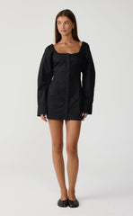Discussions Mini Dress (Black)