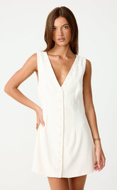 Escape Mini Dress (Oat)