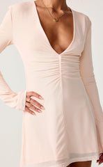 Fateful Mini Dress (Baby Pink)
