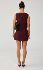 Fowler Mini Dress (Wine)