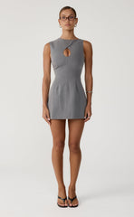 Heartbeat Mini Dress (Grey)