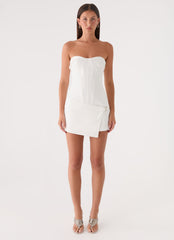 Jennah Mini Dress - White Dove