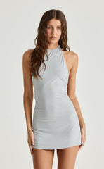 Speakeasy Mini Dress (Smokey Blue)