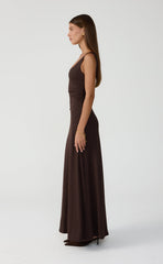 Koa Maxi Dress (Chocolate)