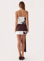 Laluma Mini Dress - White Tropic Floral