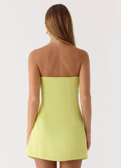 Miftie Beaded Sequin Mini Dress - Lime