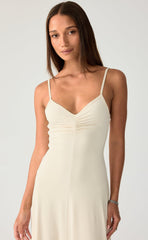 Poppy Midi Dress (Oat)