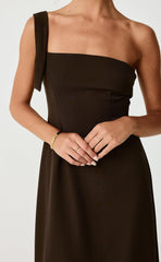 Sebel Midi Dress (Chocolate)