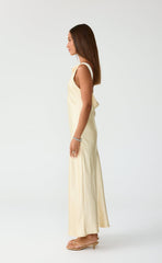 Springtime Maxi Dress (Lemon)