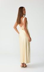 Springtime Maxi Dress (Lemon)