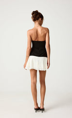 Stella Mini Dress (Black/Cream)