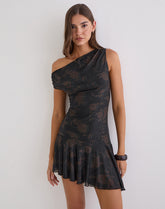 Tohari Mini Dress in Dynamic Rose