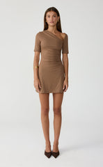 Vilma Mini Dress (Mocha)