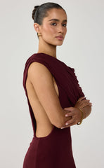 Alisa Maxi Dress (Wine)