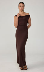 Granger Maxi Dress (Chocolate)