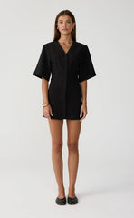 Meetings Mini Dress (Black)