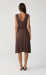 Milene Midi Dress (Chocolate)