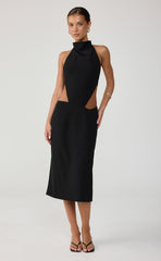 Mon Amie Midi Dress (Black)