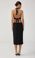 Mon Amie Midi Dress (Black)