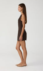 Noa Mini Dress (Chocolate)