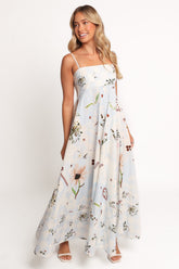 Emmeline Maxi Dress - Blue Floral