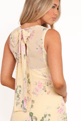 Keani Maxi Dress - Yellow Floral