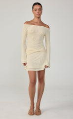 Soleil Mini Dress (Buttermilk)