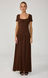 Suri Maxi Dress (Chocolate)