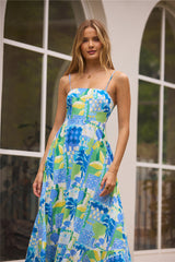 Coastal Paradise Midi Dress Print