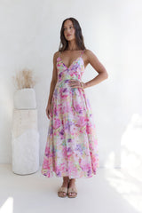Tides Of Colour Midi Dress Print