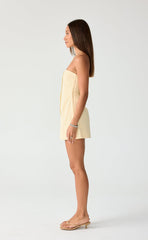 Aruba Mini Dress (Lemon)
