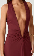 Avril Maxi Dress (Wine)