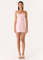 Arista Strapless Mini Dress - Pink