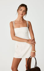 Boone Mini Dress (Oat)