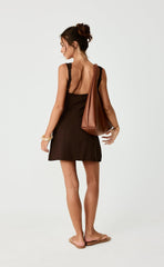 Conway Mini Dress (Chocolate)