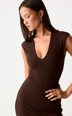 Deka Maxi Dress (Chocolate)