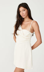 Davina Mini Dress (Oat)