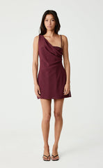 Davina Mini Dress (Berry)