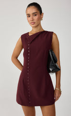 Fowler Mini Dress (Wine)