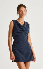 Shoreline Mini Dress (Navy)