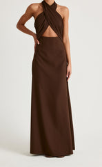 Sara Maxi Dress (Chocolate)